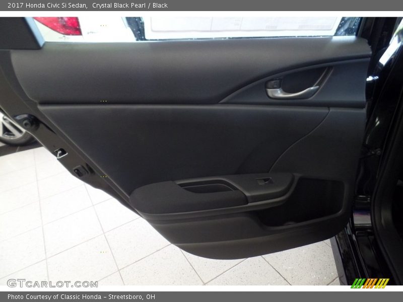 Crystal Black Pearl / Black 2017 Honda Civic Si Sedan