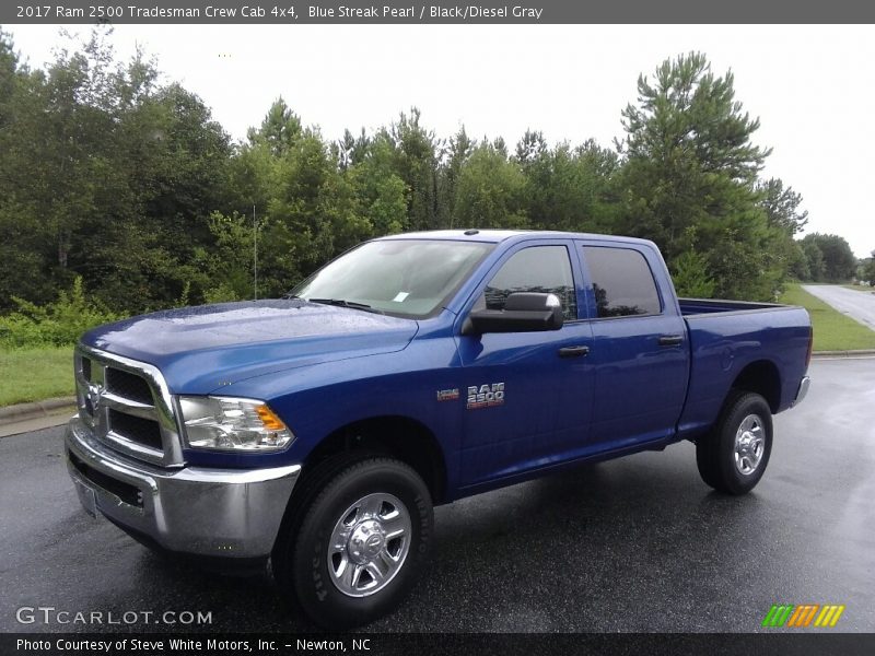 Blue Streak Pearl / Black/Diesel Gray 2017 Ram 2500 Tradesman Crew Cab 4x4