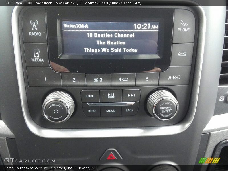 Blue Streak Pearl / Black/Diesel Gray 2017 Ram 2500 Tradesman Crew Cab 4x4