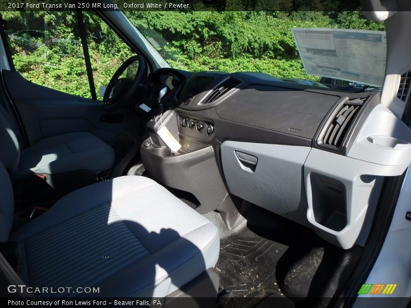 Oxford White / Pewter 2017 Ford Transit Van 250 MR Long