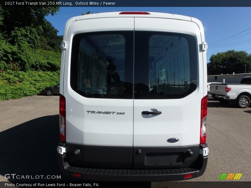 Oxford White / Pewter 2017 Ford Transit Van 250 MR Long