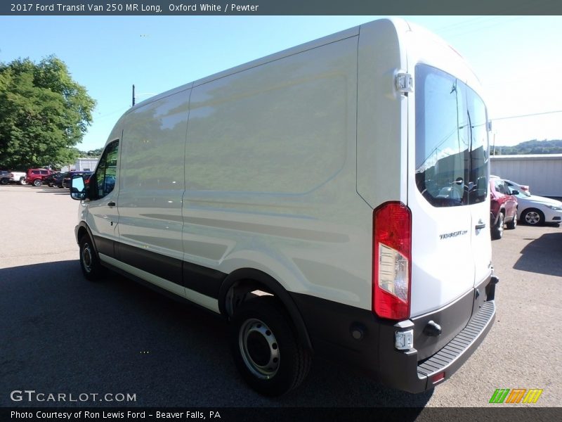 Oxford White / Pewter 2017 Ford Transit Van 250 MR Long