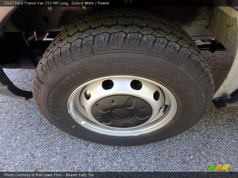 Oxford White / Pewter 2017 Ford Transit Van 250 MR Long