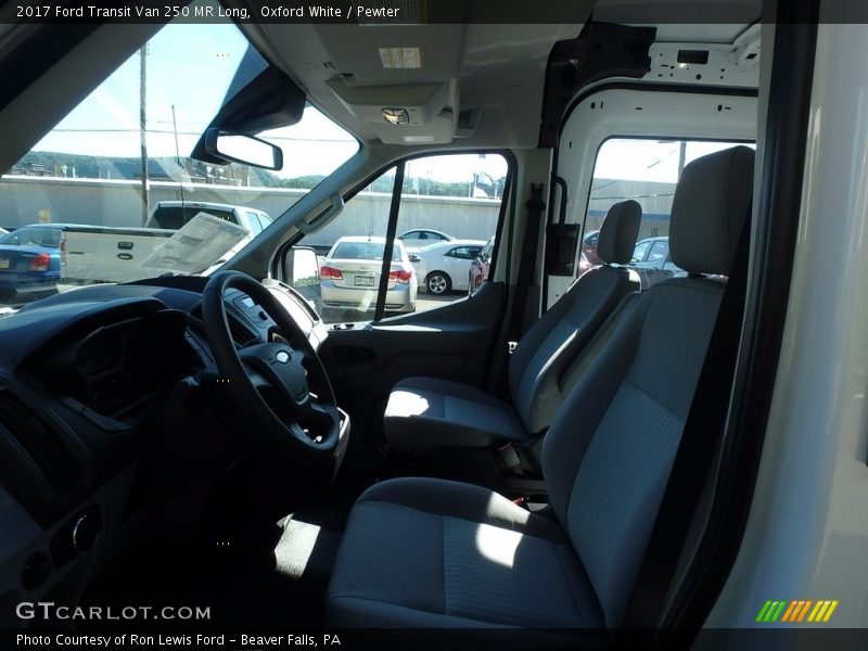 Oxford White / Pewter 2017 Ford Transit Van 250 MR Long
