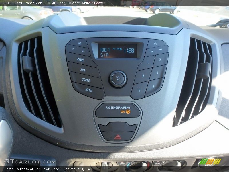 Oxford White / Pewter 2017 Ford Transit Van 250 MR Long