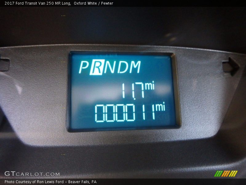 Oxford White / Pewter 2017 Ford Transit Van 250 MR Long