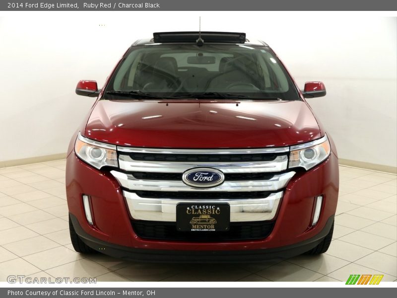 Ruby Red / Charcoal Black 2014 Ford Edge Limited