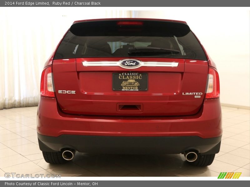 Ruby Red / Charcoal Black 2014 Ford Edge Limited