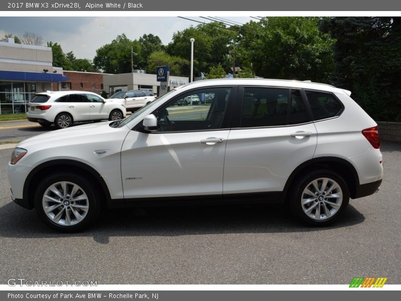 Alpine White / Black 2017 BMW X3 xDrive28i