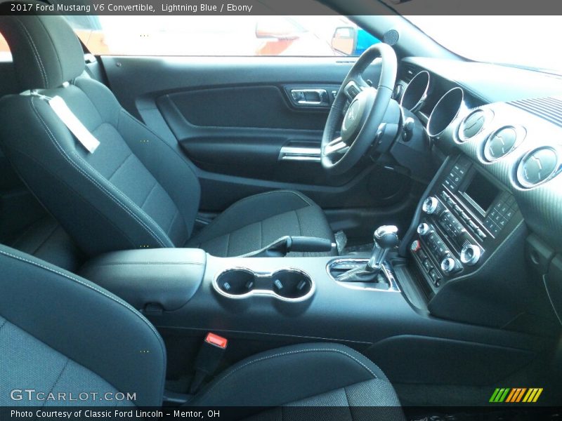 Lightning Blue / Ebony 2017 Ford Mustang V6 Convertible