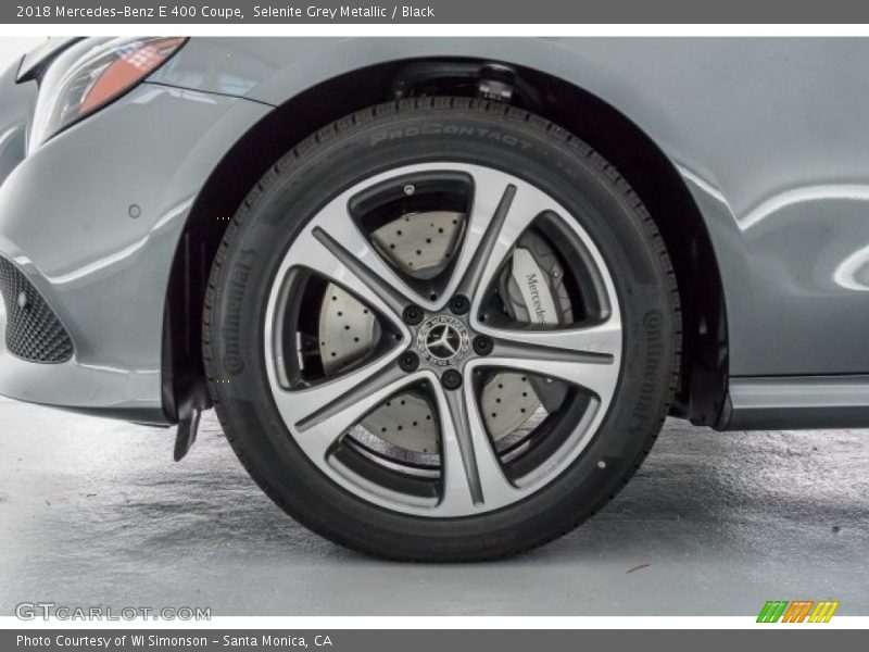 Selenite Grey Metallic / Black 2018 Mercedes-Benz E 400 Coupe
