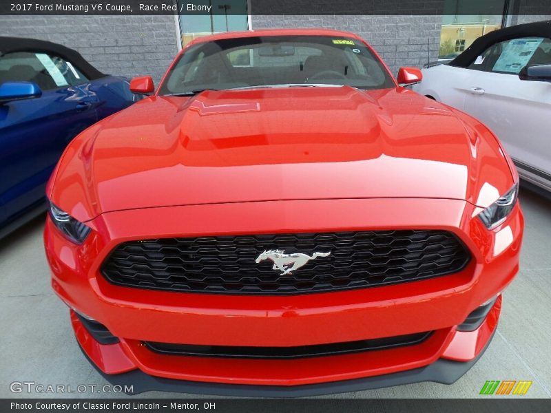 Race Red / Ebony 2017 Ford Mustang V6 Coupe