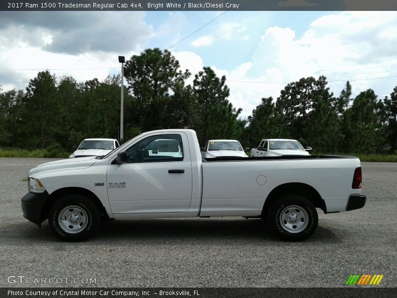 Bright White / Black/Diesel Gray 2017 Ram 1500 Tradesman Regular Cab 4x4