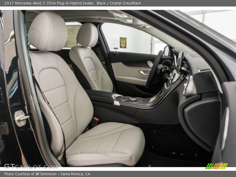 Black / Crystal Grey/Black 2017 Mercedes-Benz C 350e Plug-in Hybrid Sedan