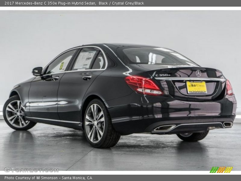 Black / Crystal Grey/Black 2017 Mercedes-Benz C 350e Plug-in Hybrid Sedan