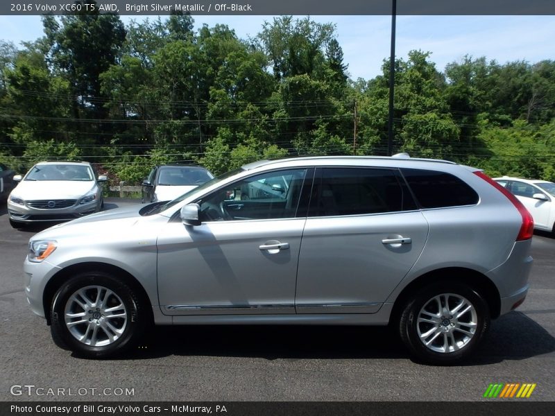 Bright Silver Metallic / Off-Black 2016 Volvo XC60 T5 AWD