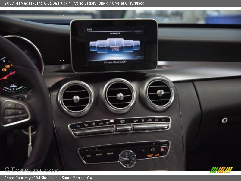 Black / Crystal Grey/Black 2017 Mercedes-Benz C 350e Plug-in Hybrid Sedan