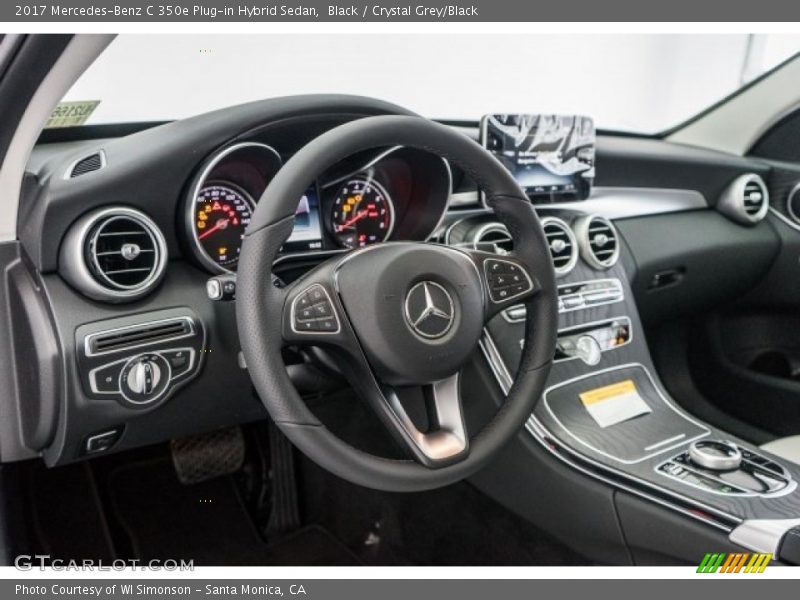 Black / Crystal Grey/Black 2017 Mercedes-Benz C 350e Plug-in Hybrid Sedan