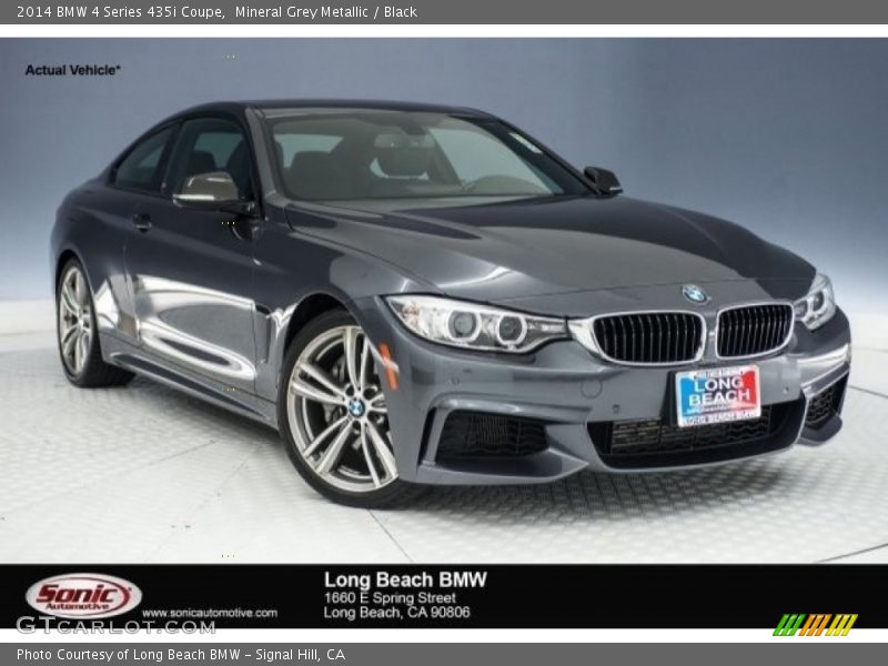 Mineral Grey Metallic / Black 2014 BMW 4 Series 435i Coupe