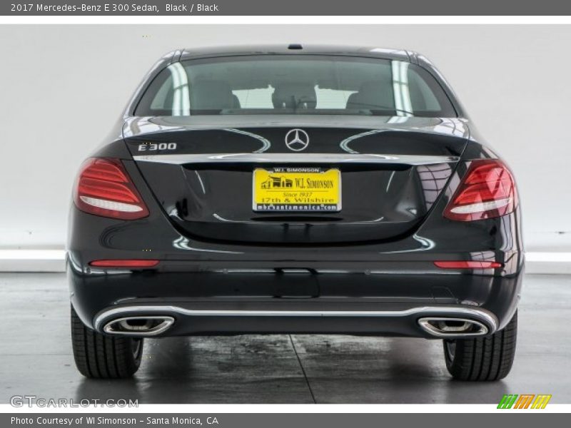 Black / Black 2017 Mercedes-Benz E 300 Sedan