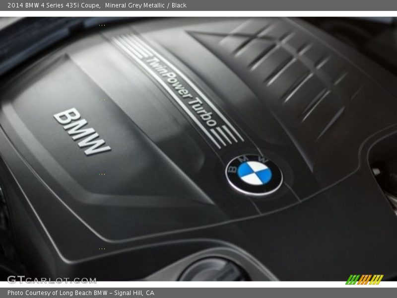 Mineral Grey Metallic / Black 2014 BMW 4 Series 435i Coupe