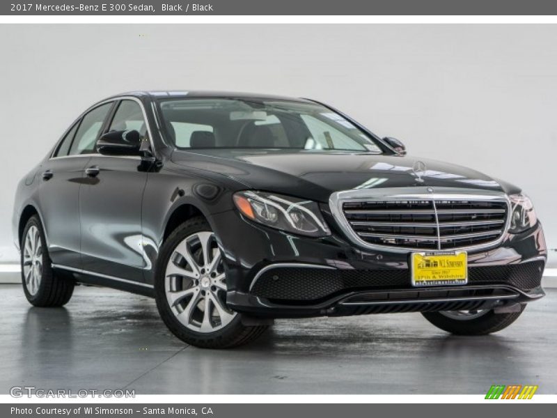 Black / Black 2017 Mercedes-Benz E 300 Sedan
