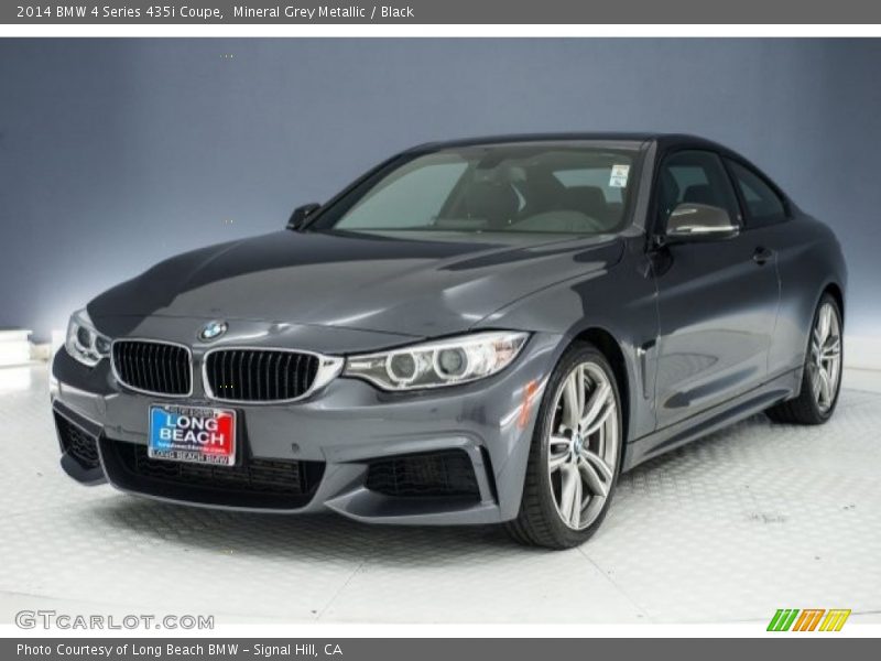 Mineral Grey Metallic / Black 2014 BMW 4 Series 435i Coupe