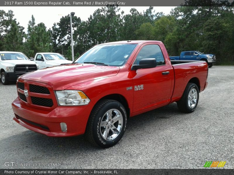 Flame Red / Black/Diesel Gray 2017 Ram 1500 Express Regular Cab