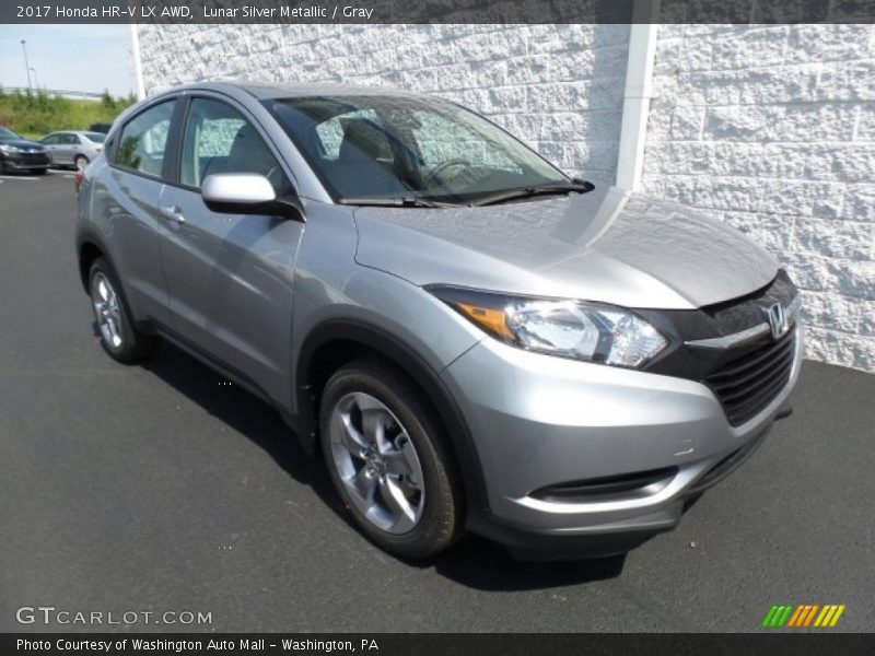 Lunar Silver Metallic / Gray 2017 Honda HR-V LX AWD