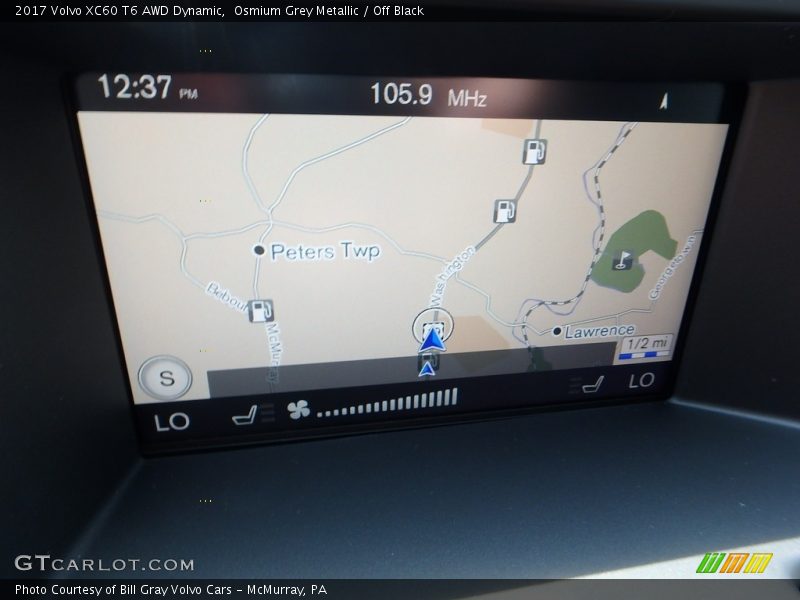 Osmium Grey Metallic / Off Black 2017 Volvo XC60 T6 AWD Dynamic