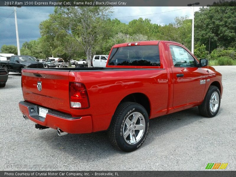 Flame Red / Black/Diesel Gray 2017 Ram 1500 Express Regular Cab