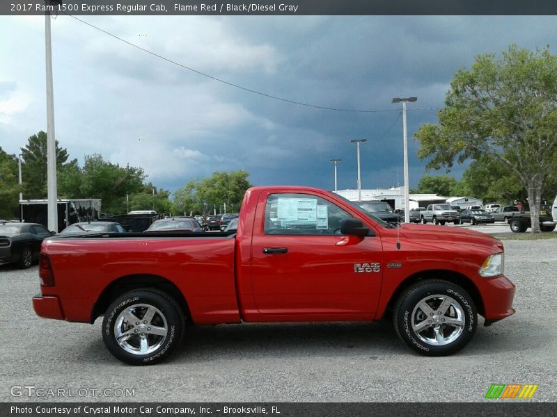 Flame Red / Black/Diesel Gray 2017 Ram 1500 Express Regular Cab