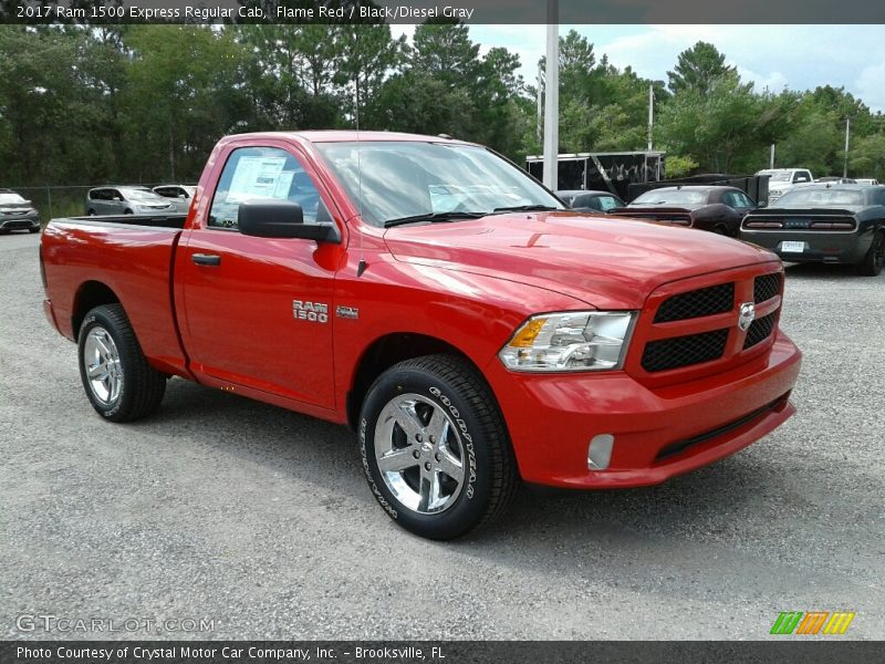 Flame Red / Black/Diesel Gray 2017 Ram 1500 Express Regular Cab