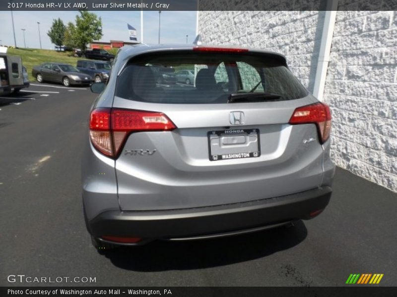 Lunar Silver Metallic / Gray 2017 Honda HR-V LX AWD