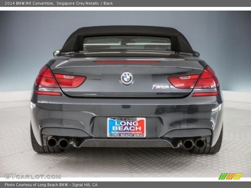 Singapore Grey Metallic / Black 2014 BMW M6 Convertible