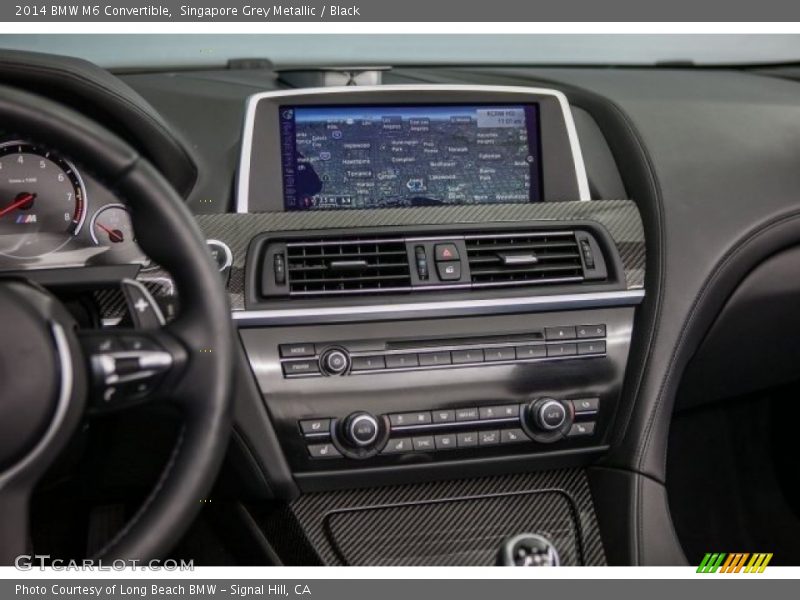 Singapore Grey Metallic / Black 2014 BMW M6 Convertible