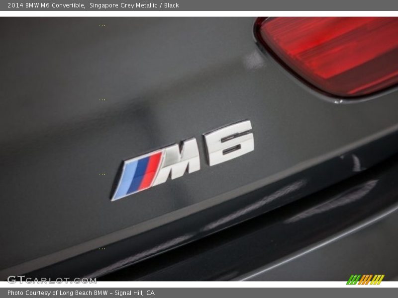 Singapore Grey Metallic / Black 2014 BMW M6 Convertible