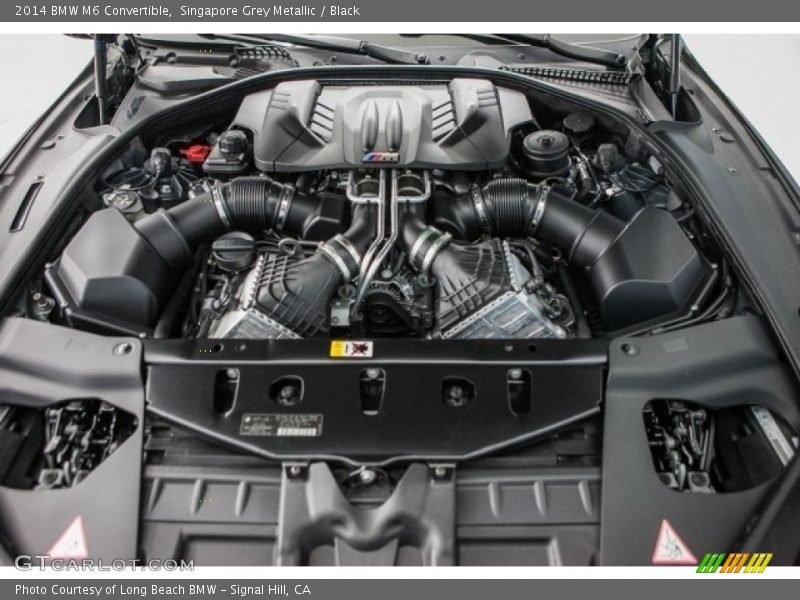 Singapore Grey Metallic / Black 2014 BMW M6 Convertible