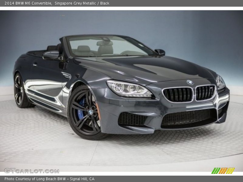 Singapore Grey Metallic / Black 2014 BMW M6 Convertible