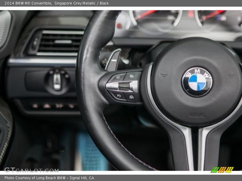Singapore Grey Metallic / Black 2014 BMW M6 Convertible