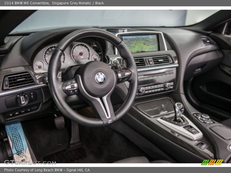 Singapore Grey Metallic / Black 2014 BMW M6 Convertible