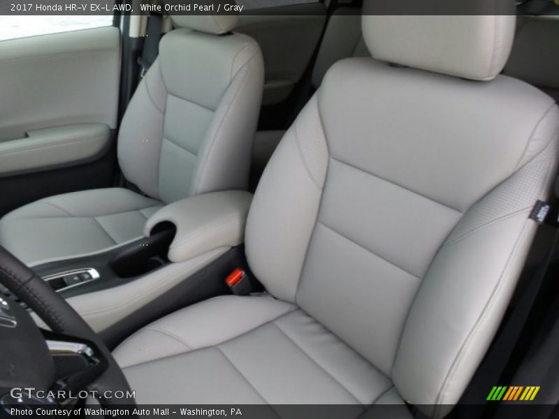 White Orchid Pearl / Gray 2017 Honda HR-V EX-L AWD