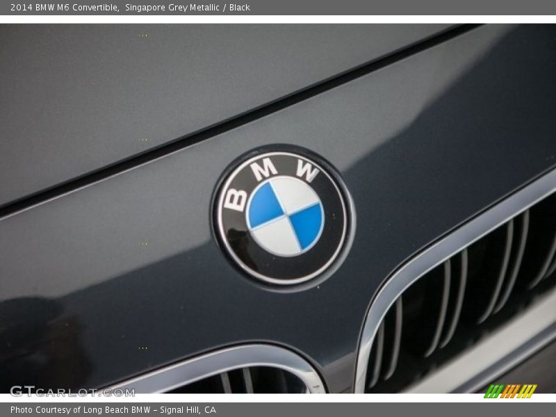 Singapore Grey Metallic / Black 2014 BMW M6 Convertible