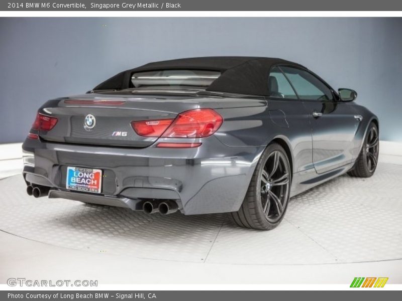 Singapore Grey Metallic / Black 2014 BMW M6 Convertible