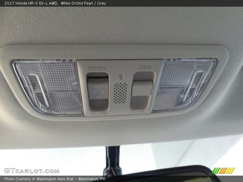 White Orchid Pearl / Gray 2017 Honda HR-V EX-L AWD