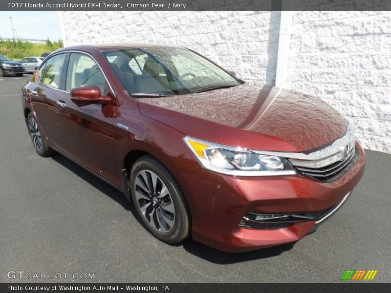 Crimson Pearl / Ivory 2017 Honda Accord Hybrid EX-L Sedan