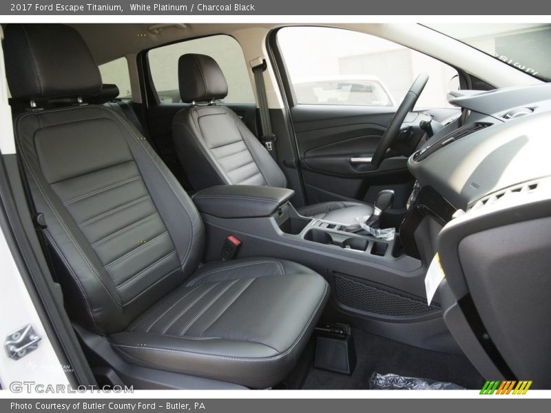 White Platinum / Charcoal Black 2017 Ford Escape Titanium