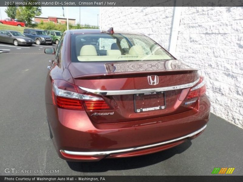 Crimson Pearl / Ivory 2017 Honda Accord Hybrid EX-L Sedan