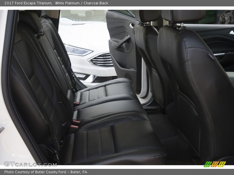 White Platinum / Charcoal Black 2017 Ford Escape Titanium