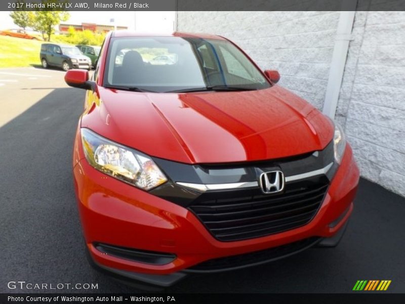 Milano Red / Black 2017 Honda HR-V LX AWD